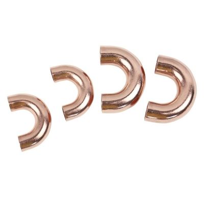 0.5mm-25mm espessura Custom OEM cobre U Bend com 180 graus de cotovelo tubos e acessórios