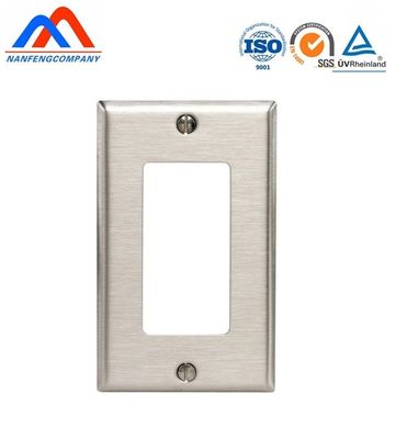 Placa de parede de aço inoxidável certificada ROHS ISO para interruptores personalizáveis conforme a demanda