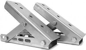 Roof Rack Cage Gutter Mount Brackets Construção de aço galvanizado