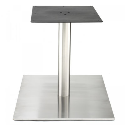 Perna de mobiliário de aço inoxidável estilo quadrado base de mesa pedestal para móveis personalizados