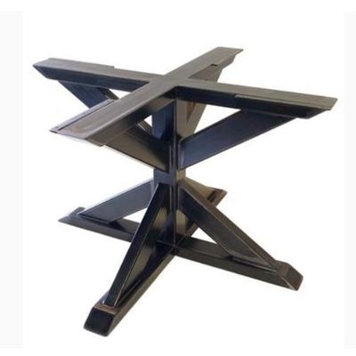 Perna de mobiliário de aço inoxidável estilo quadrado base de mesa pedestal para móveis personalizados