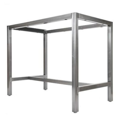 Quadro de base de mesa de barra de metal com acabamento ajustável e preto
