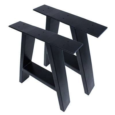 Customizado Preto Ferro forjado X Forma de Mesa Metal de Ferro Fundido Banco de Jantar pernas de mesa de café