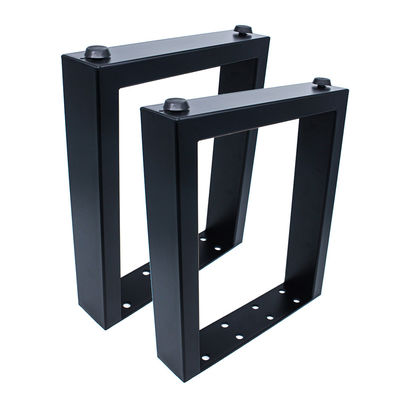 Customizado Preto Ferro forjado X Forma de Mesa Metal de Ferro Fundido Banco de Jantar pernas de mesa de café
