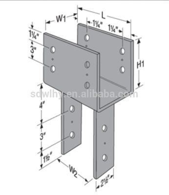 Brackets de metal personalizados para vigas de madeira