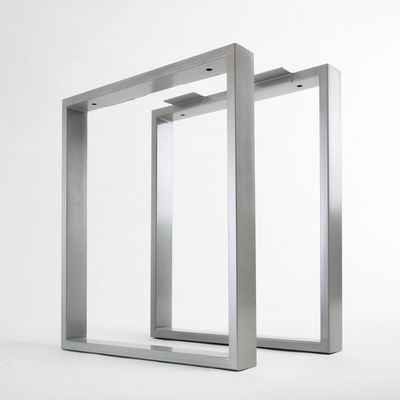 Hotel Design Suporte de mesa de aço inoxidável com estrutura de suporte triangular de alumínio