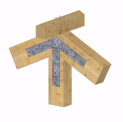 Conector de madeira pesado, suportes metálicos para estruturas de suporte de madeira