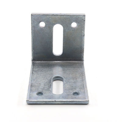 Logotipo personalizado galvanizado Flat Corner Bracket para máquinas de construção não padrão