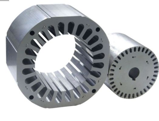 Rotor de estampação de núcleo de ferro de chapa de aço de silício e estator para aplicações personalizadas