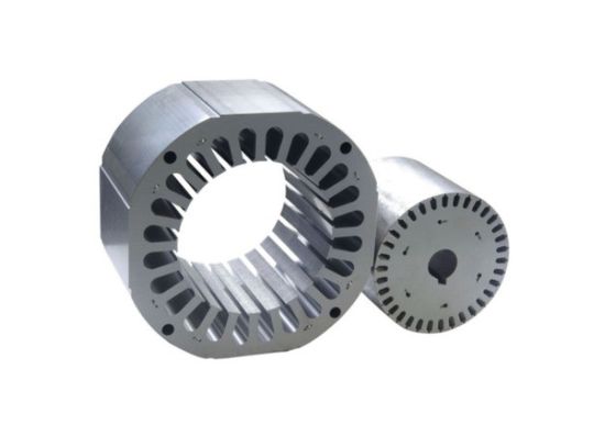 Rotor de estampação de núcleo de ferro de chapa de aço de silício e estator para aplicações personalizadas