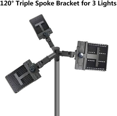 Triple Mount Spoke Mounting Bracket 120 Graus Pole Top Tenon Arms Inspeção interna