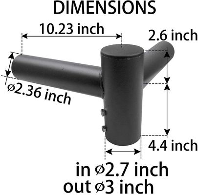 3-10mm Espessura 90D Montar Bracket Slipfitter Trunion Tenon para 2 braço de poste redondo leve