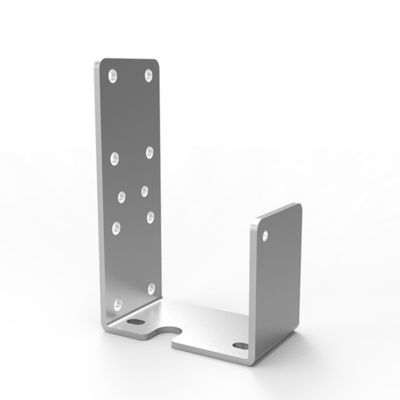 Bracket em forma de U de metal revestido em pó para soluções de montagem personalizadas