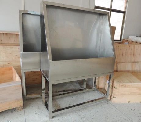 Cabines de lavagem de aço inoxidável com luz de fundo LED e estrutura de suportes unilaterais