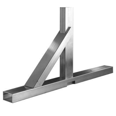 Suporte de manobras de aço inoxidável para fixação de vidro Espessura do suporte de lado único 3-10 mm