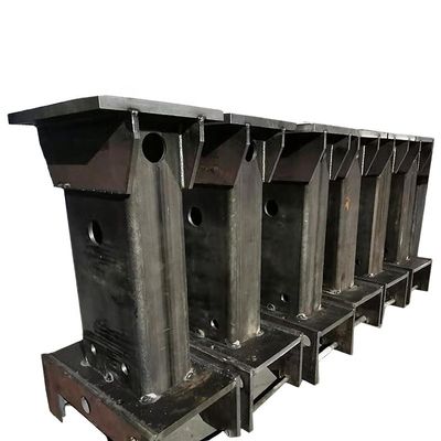 Bracket de estrutura de chapa de metal espessa com fabricação de corte a laser de solda e acabamento polido