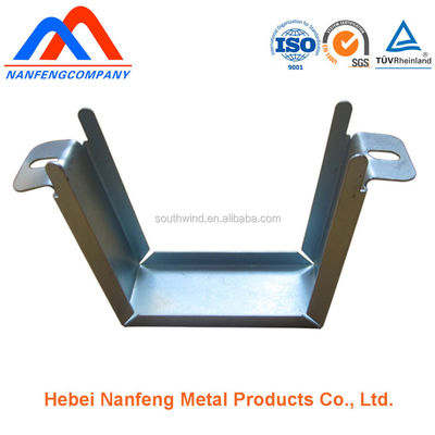 Bracket em forma de U de aço inoxidável galvanizado para hardware personalizado de alta precisão