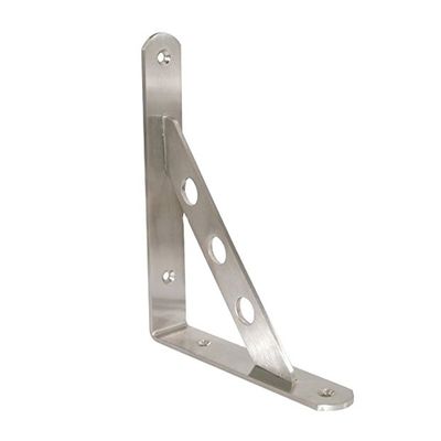Padrão de bracket de prateleira de madeira preta com bracket e estrutura de lado único personalizados