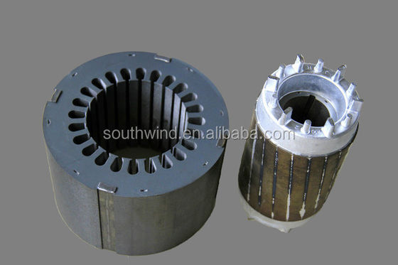 Processos de dobra de laminagem de motores OEM Rotor de aço de silício empilhável e folhas de estator