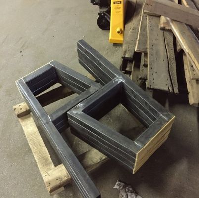DIY Tubos Quadrados Móveis pernas para café computador deck banco rústico 290g