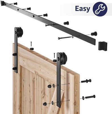 Kit de hardware de porta de celeiro deslizante resistente para indústria