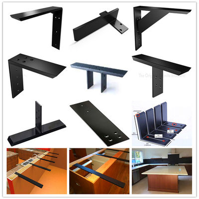 Serviço de suportes de mesa flutuante não padrão/suportes de prateleira montados na parede de aço carbono