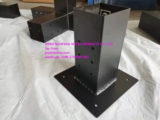 Indústria 3 Way Steel Arm Pergola Corner Bracket para postes de madeira 4x4 Certificado ISO9001 2015