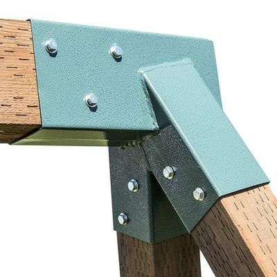 Bracket Triangular personalizado para Heavy Duty Carbon Steel Green Powder Coating Swing Set