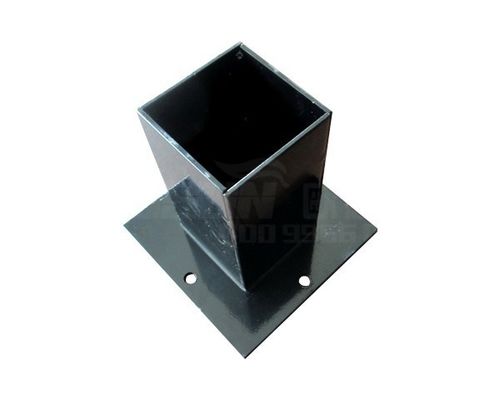 Base de colunas de madeira galvanizadas quadradas