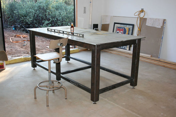 Estação de trabalho de mesa móvel de soldadura personalizada para fabricação e outras peças de soldadura