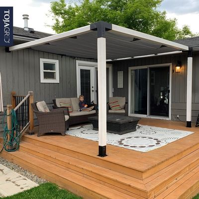 1mm-12mm espessura Kit de apoio de madeira elevada com suportes de aço Modernize sua pérgola