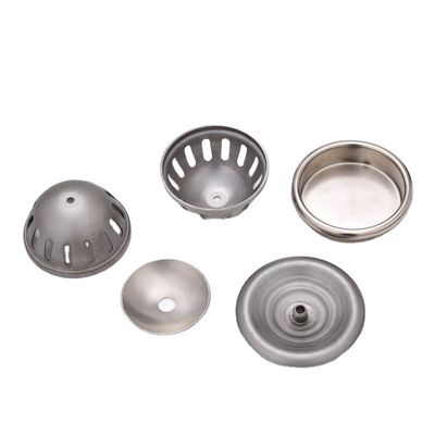 Peças de estampação de metal de aço inoxidável passivado, de desenho profundo, certificadas ISO9001 2008