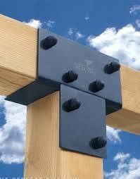 Pedido do Cliente Nosso kit de brackets de pergola de aço é feito com várias espessuras