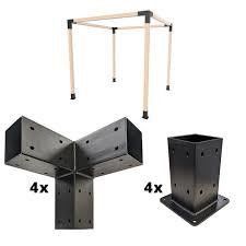 Pedido do Cliente Nosso kit de brackets de pergola de aço é feito com várias espessuras