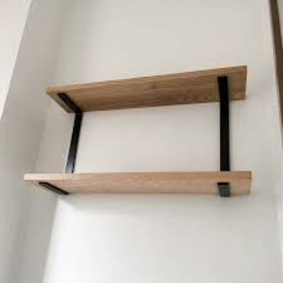 Brackets de prateleira montados em parede de espessura personalizada a preços baixos com material de aço