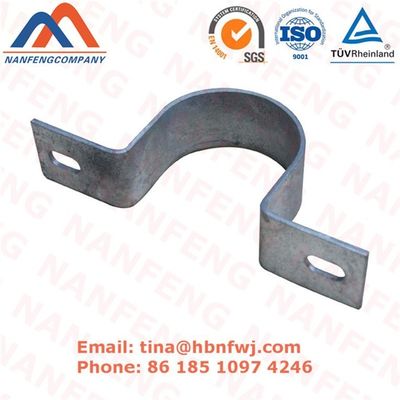 Brackets de montagem de parede de tubos de aço inoxidável revestidos com pó preto para OEM