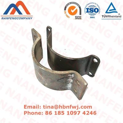Brackets de montagem de parede de tubos de aço inoxidável revestidos com pó preto para OEM