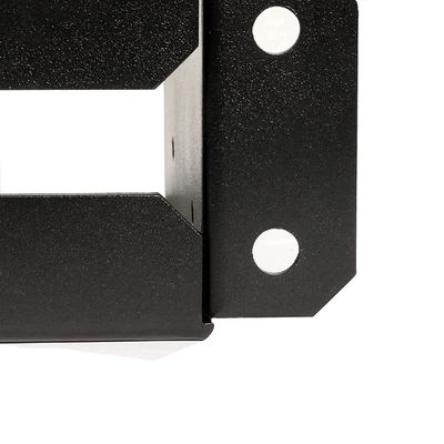 Bracket de base de metal revestido de potência Processo de dobra de design personalizado Custom revestido de preto