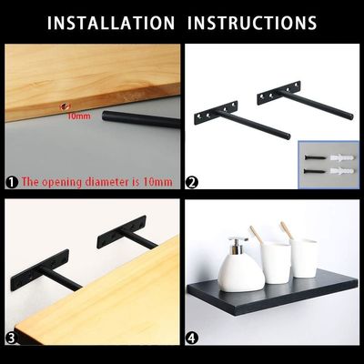 Acessórios metálicos de bracket de mesa personalizados em branco com amostra