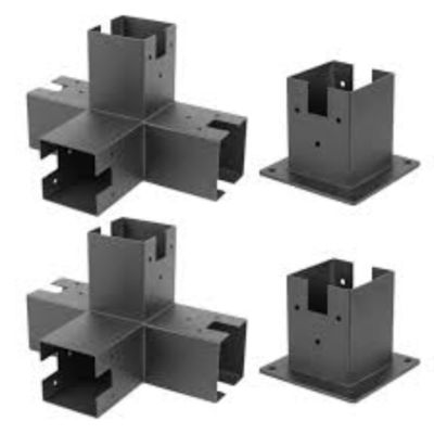 Inspeção do kit de suportes de pergola de aço por parte da empresa ou de terceiros a preços acessíveis
