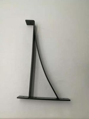 Amplamente utilizado Custom Powder Coated Black Carbon Steel Mobiliário Bracket para prateleira flutuante