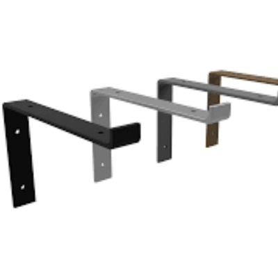 Brackets de prateleira montados em parede de aço personalizados Preços razoáveis para solicitação do cliente