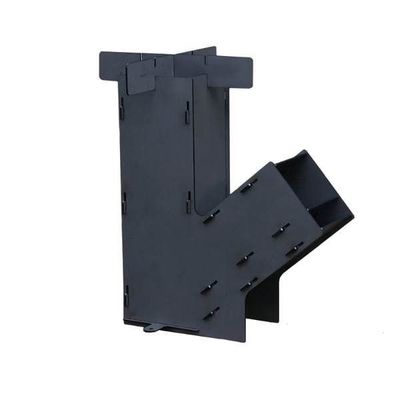 Atualize seus itens de suporte com fogão de foguete de madeira de aço carbono preto personalizado