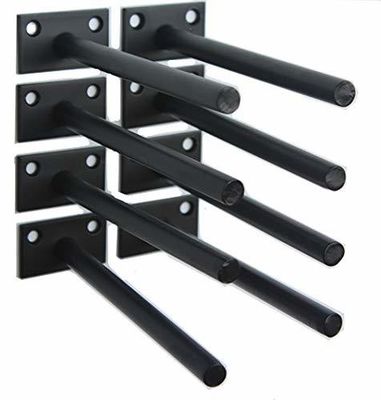 Brackets de prateleira montados em parede de aço acessíveis personalizados para atender às exigências do cliente