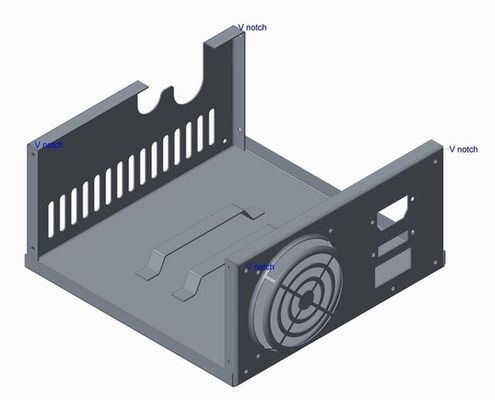 Caixa de suportes de soldadura de estampagem de chapa de metal sob medida, feita de peças secundárias de aço