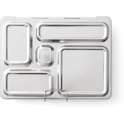 Caixa de almoço personalizada de aço inoxidável com 5 compartimentos
