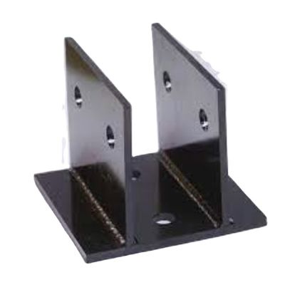 Metal personalizado Prateleira flutuante preta Bracket Hardware Suportes Escondidos Invisíveis L Prateleiras Brackets 290g