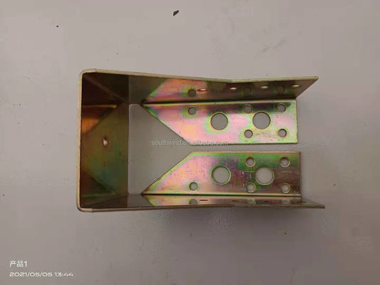 Process Stamping Punching Bending Customized Yellow Joist Hanger para conector de madeira