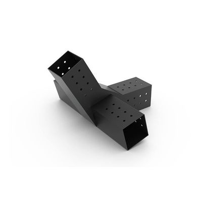 Metal personalizado 3-Way Extensão Corner Bracket para vigas de madeira Gazebo Pergola Kit