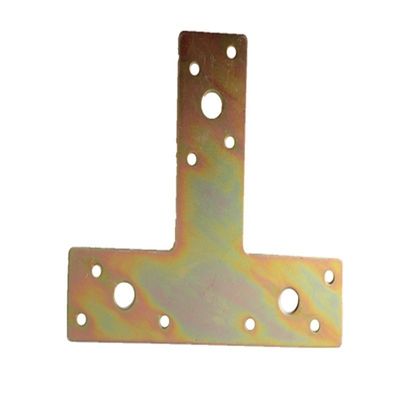 0.4-3mm espessura anodizado em forma de T Bracket de ligação de madeira fabricado por customizado